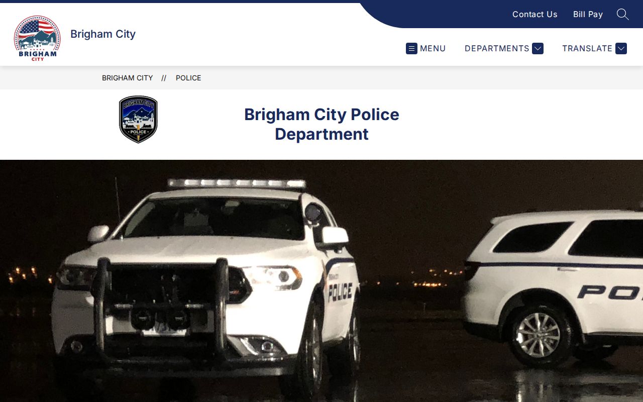 Box Elder County arrest report contact at Brigham City Police