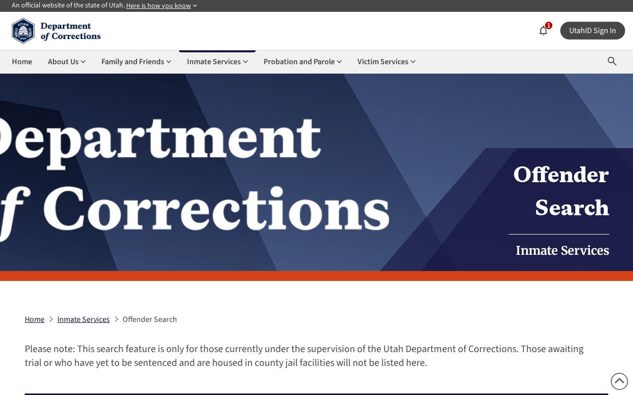 Box Elder County arrest search state corrections custody route