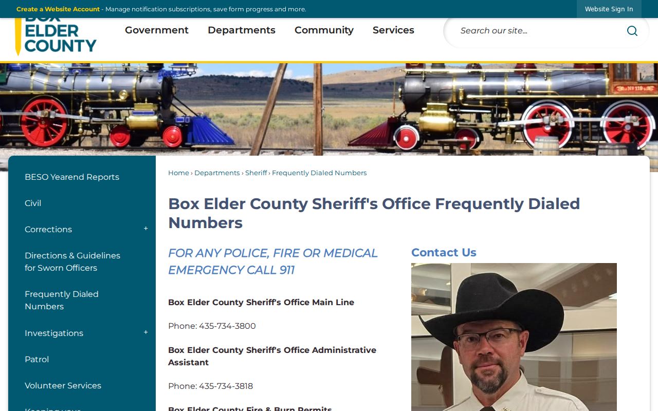 Box Elder County criminal records and booking contact numbers