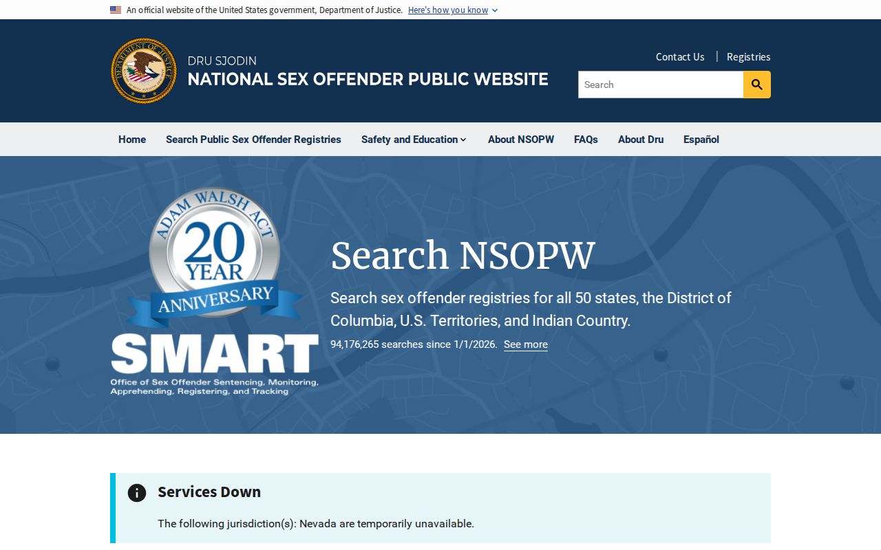 NSOPW cross-state search for a Box Elder County sex offender lookup